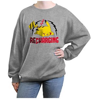 Juniors' Pokemon Pikachu Recharging Energy Graphic Fleece