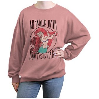 Disney's The Little Mermaid Ariel Mermaid Hair Don't Care Juniors' Graphic Fleece