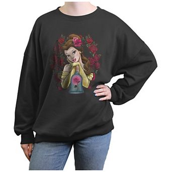 Disney's Beauty And The Beast Belle Rose Portrait Juniors' Graphic Fleece