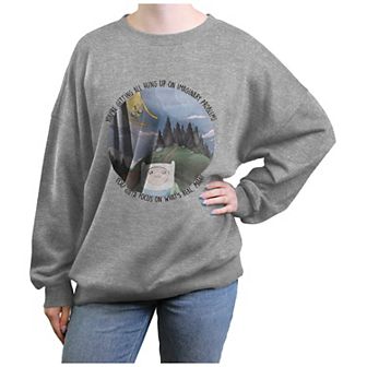 Juniors' Adventure Time Focus On What's Real Graphic Fleece