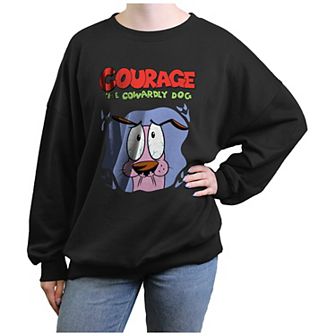 Juniors' Courage The Cowardly Dog Poster Graphic Fleece