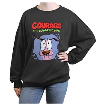 Juniors' Courage The Cowardly Dog Poster Graphic Fleece