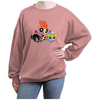 Juniors' The Powerpuff Girls Ready For Action Graphic Fleece
