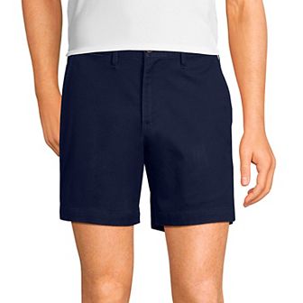 Men's Lands' End 6-inch Traditional-Fit Comfort Waist Knockabout Chino Shorts