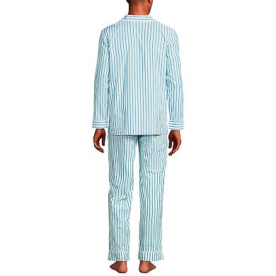 Men's Lands' End Essential Long Sleeve Top & Pants Pajama Set