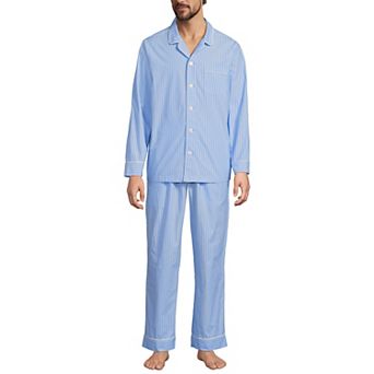 Men's Lands' End Essential Long Sleeve Top & Pants Pajama Set