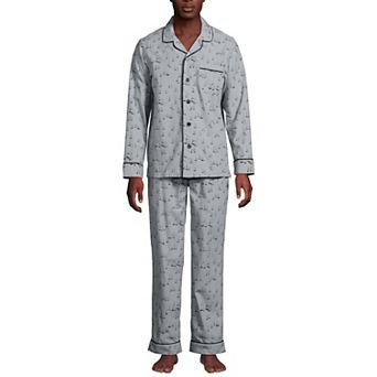 Men's Lands' End Essential Long Sleeve Top & Pants Pajama Set