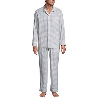 Men's Lands' End Essential Long Sleeve Top & Pants Pajama Set