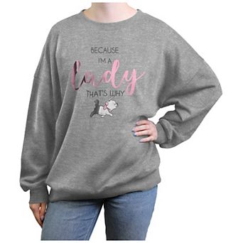 Disney's The Aristocats Marie Because I'm A Lady Juniors' Graphic Fleece
