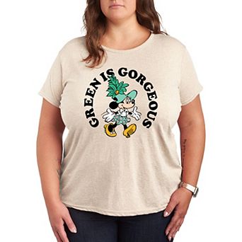Disney's Minnie Mouse Plus Green Is Gorgeous Graphic Tee