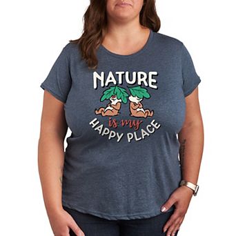 Disney's Chip 'n Dale Plus Nature My Happy Place Graphic Tee