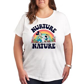 Disney's Mickey Mouse Plus Nurture Nature Graphic Tee