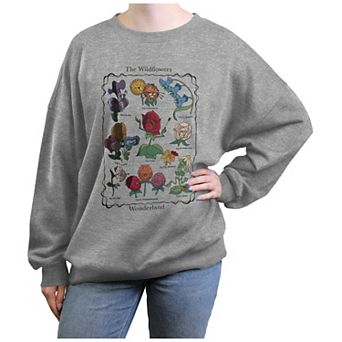 Disney's Alice In Wonderland The Wildflowers Juniors' Graphic Fleece