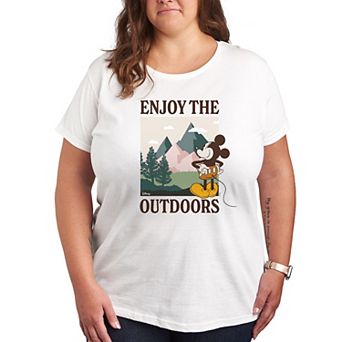 Disney's Mickey Mouse Plus Enjoy The Outdoors Graphic Tee