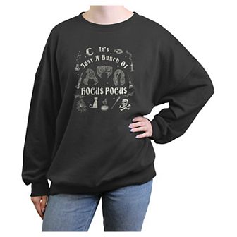 Disney's Hocus Pocus It's A Bunch Of Hocus Pocus Doodles Juniors' Graphic Fleece