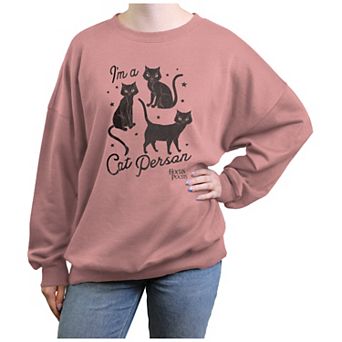 Disney's Hocus Pocus I'm A Cat Person Juniors' Graphic Fleece