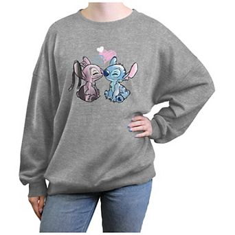 Disney's Lilo & Stitch Angel And Stitch Loving Couple Juniors' Graphic Fleece