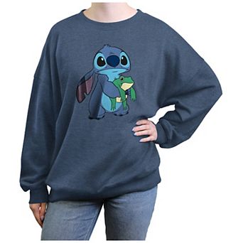 Disney's Lilo & Stitch Frog Friend And Stitch Juniors' Graphic Fleece