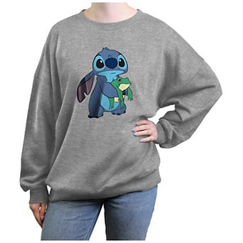Disney's Lilo & Stitch Frog Friend And Stitch Juniors' Graphic Fleece