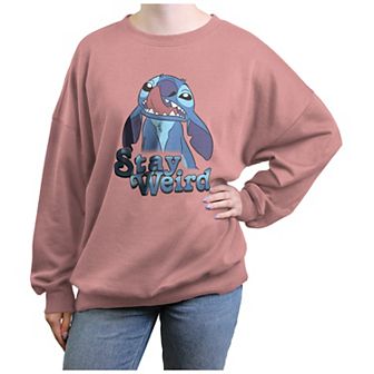 Disney's Lilo & Stitch Stay Weird Stitch Juniors' Graphic Fleece