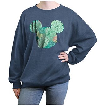 Disney's Mickey Mouse Succulents Filled Head Juniors' Graphic Fleece