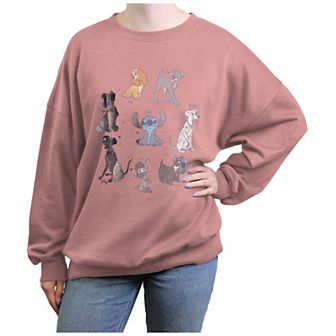 Disney's Disney Dogs Collage Juniors' Graphic Fleece