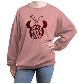Disney's Minnie Mouse Best Mom Ever Juniors' Graphic Fleece