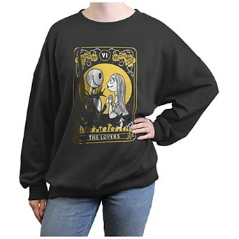 Disney's The Nightmare Before Christmas The Lovers Tarot Card Juniors' Graphic Fleece