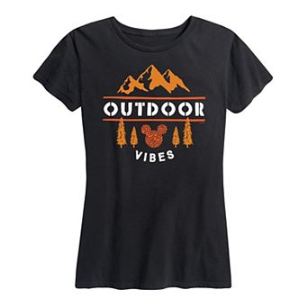 Disney's Mickey Mouse Women's Outdoor Vibes Graphic Tee
