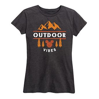 Disney's Mickey Mouse Women's Outdoor Vibes Graphic Tee