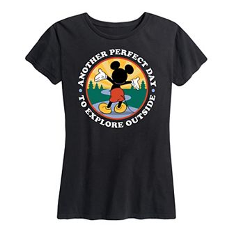 Disney's Mickey Mouse Women's Explore Outside Graphic Tee