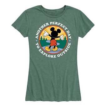 Disney's Mickey Mouse Women's Explore Outside Graphic Tee