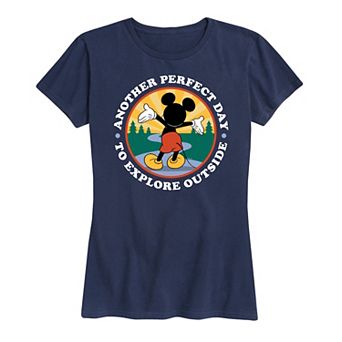Disney's Mickey Mouse Women's Explore Outside Graphic Tee
