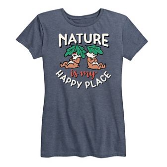 Disney's Chip 'n Dale Women's Nature My Happy Place Graphic Tee