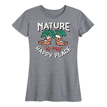 Disney's Chip 'n Dale Women's Nature My Happy Place Graphic Tee