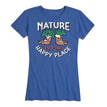 Disney's Chip 'n Dale Women's Nature My Happy Place Graphic Tee