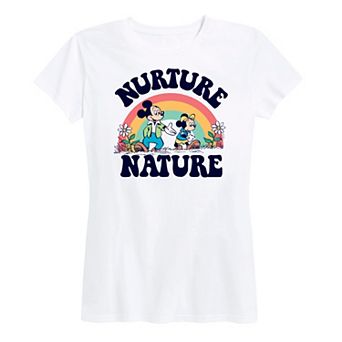 Disney's Mickey Mouse Women's Nurture Nature Graphic Tee