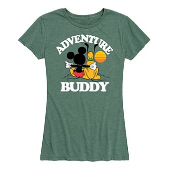 Disney's Mickey Mouse & Pluto Women's Adventure Partner Graphic Tee
