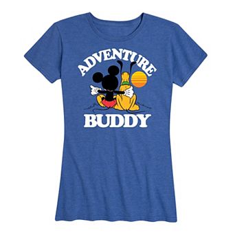 Disney's Mickey Mouse & Pluto Women's Adventure Partner Graphic Tee