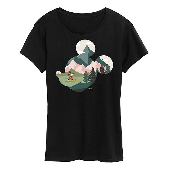 Disney's Mickey Mouse Women's Nature Fill Graphic Tee