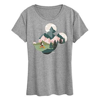 Disney's Mickey Mouse Women's Nature Fill Graphic Tee
