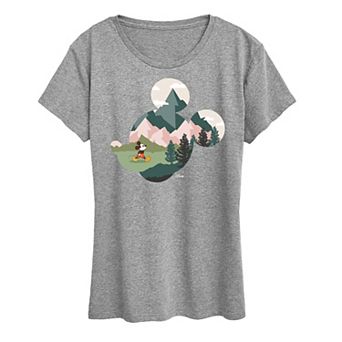 Disney's Mickey Mouse Women's Nature Fill Graphic Tee