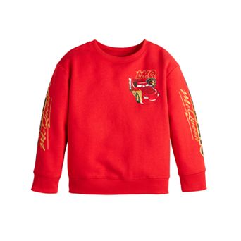 Disney / Pixar's Cars Lightning McQueen Boys 4-12 Fleece Crewneck Pullover by Jumping Beans®