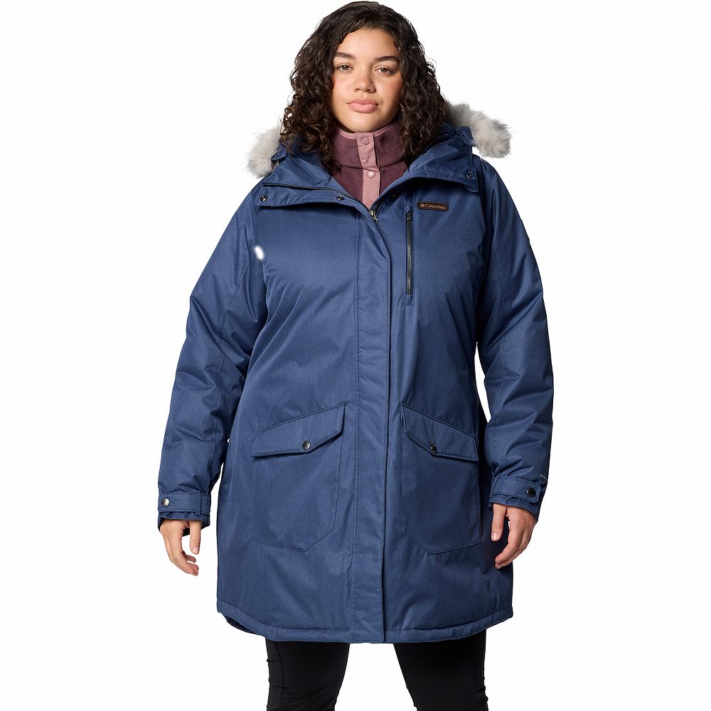 Columbia Women s Suttle Mountain Long Insulated Jacket 2x Blue