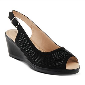 Patrizia Adriella Women's Rhinestone Slingback Sandals