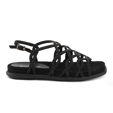 Patrizia Glamgloss Women's Rhinestone Strappy Sandals