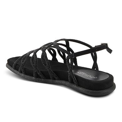 Patrizia Glamgloss Women's Rhinestone Strappy Sandals