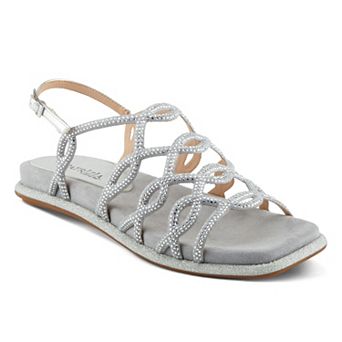 Patrizia Glamgloss Women's Rhinestone Strappy Sandals