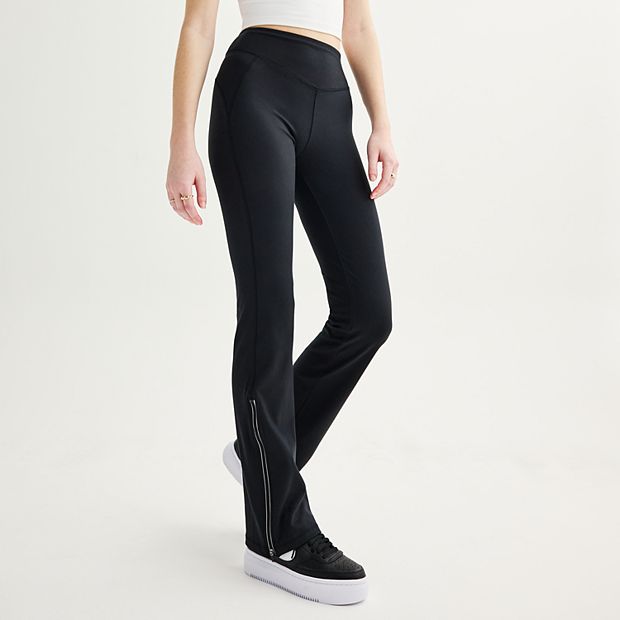 Juniors' SO® Zip Flare Leggings