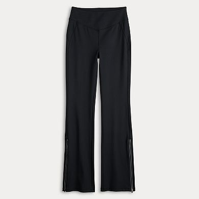Juniors' SO® Zip Flare Leggings
